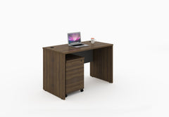 Modern Wooden Office Desk with Mobile Drawer Unit