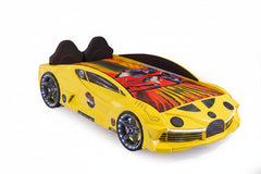 Premium Yellow Speed Race Car Beds for Kids