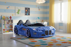 GTM Champion Blue Race Car Beds for Kids