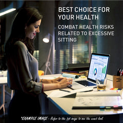 FORTIA Sit To Stand Up Standing Desk, 150x68cm, 72-118cm, Height Adjustable, 50kg Rated, Walnut Style/Silver Frame