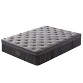 KINGSTON SLUMBER Premium Luxury 34cm Double Mattress, Medium-Firm, Natural Latex Layer, Euro Top, 7-Zone Pocket Spring