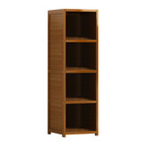 Bamboo Shelf Bookcase Display Storage Rack Stand Livingroom Bedroom
