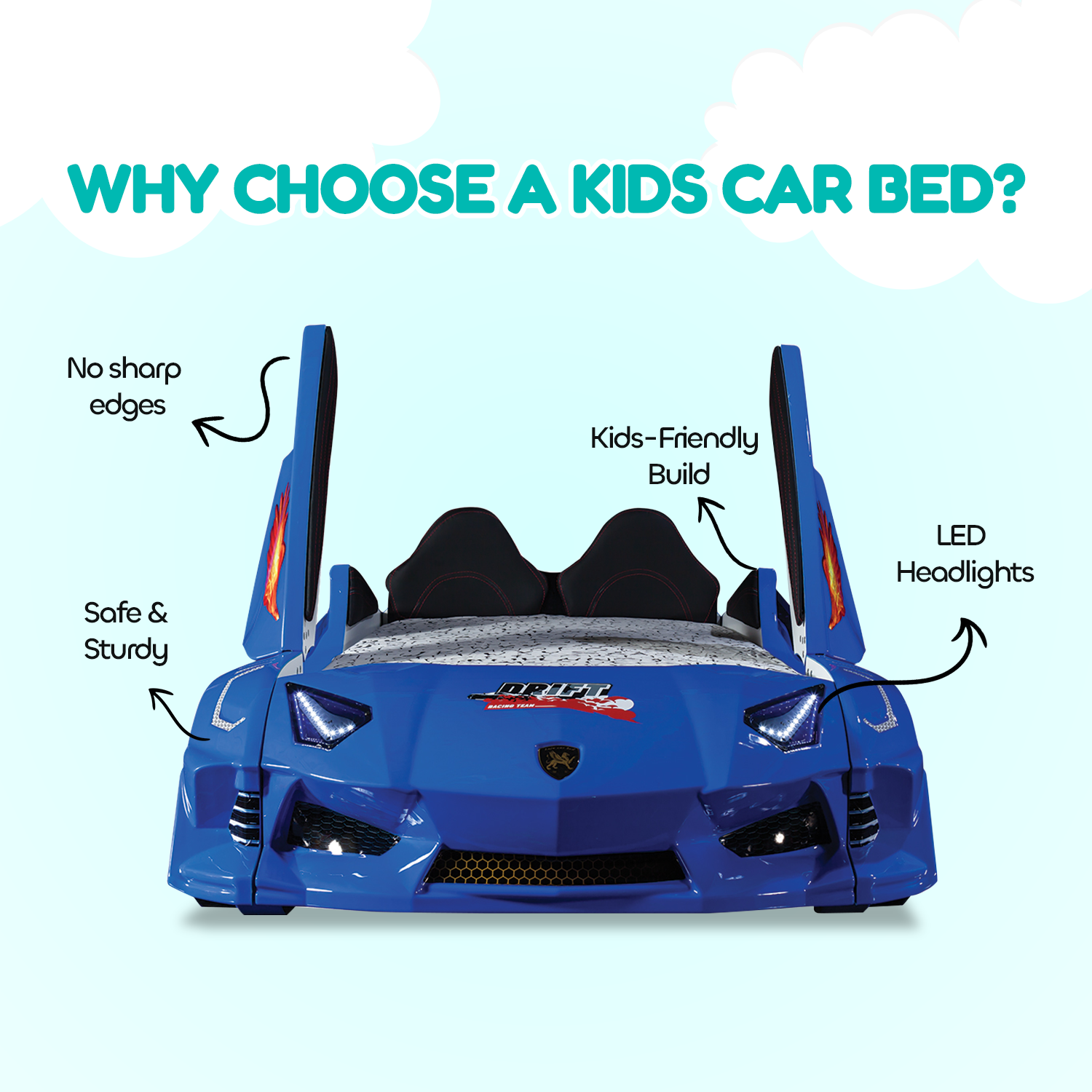 Thunder Hyper Race Car Beds for Children