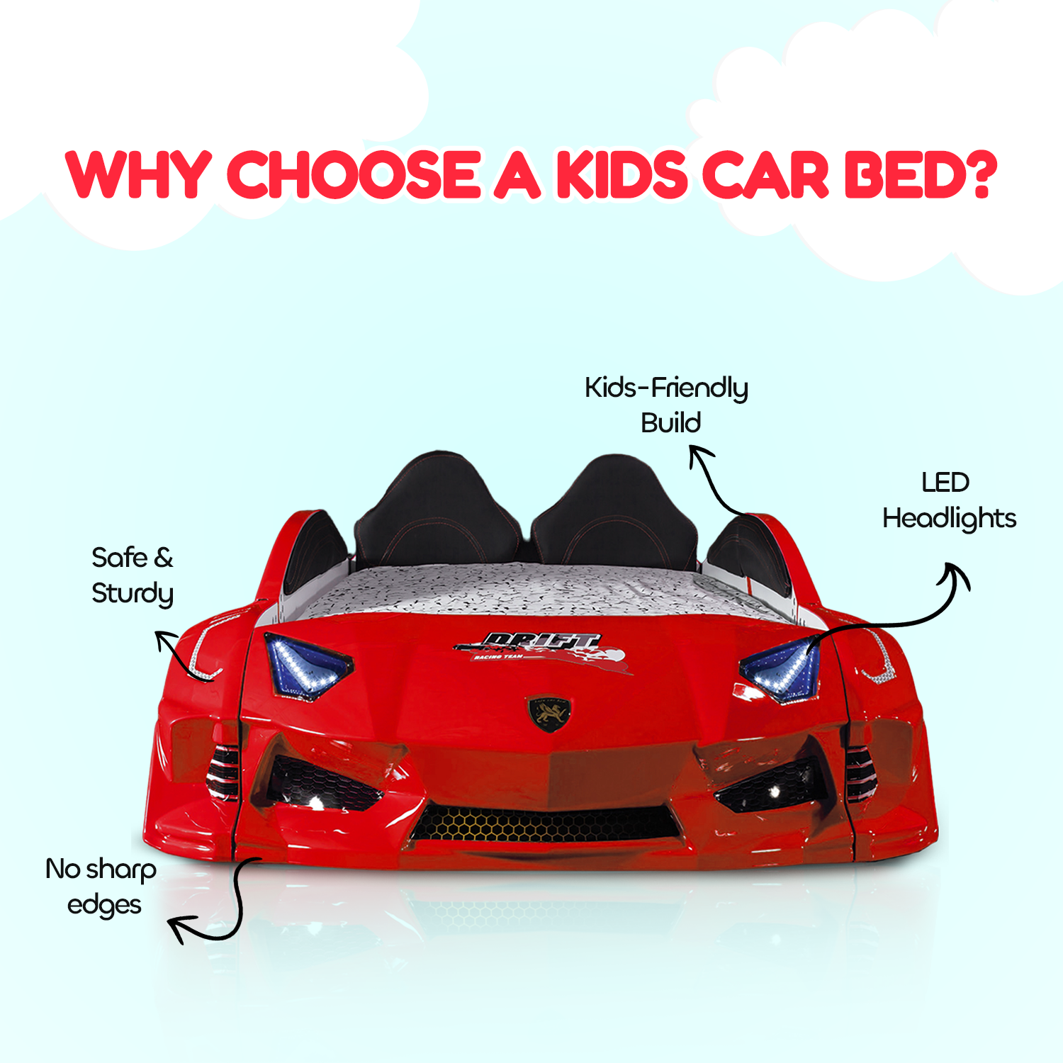 Striker Speed Racer Car Beds for Children