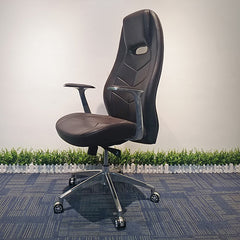 New HQ PU Leather High Back Boss Executive Officer Chair Ergonomic Support