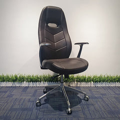 New HQ PU Leather High Back Boss Executive Officer Chair Ergonomic Support