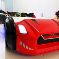 GTX Sports Red Black Racing Car Beds with Lights and Sounds