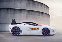 Race Car Bed White Design For Little Champs
