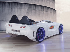 Race Car Bed White Design For Little Champs