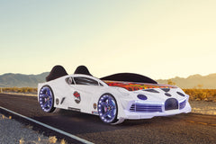 Flyer Speed Race Car Beds for Kids White