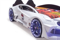 Flyer Speed Race Car Beds for Kids White