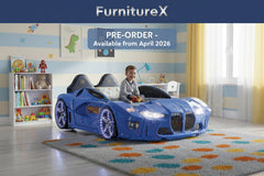 GTM Champion Kids Car Bed BLUE