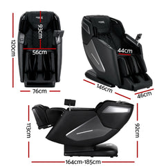 Livemor 4D Massage Chair Recliner SL Track Full Body Zero Gravity Massager Heated AI Body Scan REILY