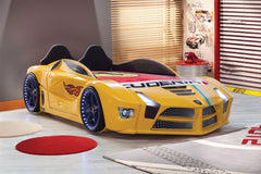 Hyper Champion Yellow Kids Car Bed