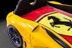 Hyper Champion Yellow Kids Car Bed