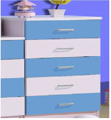 Elegant Blue Tallboy Chest – Stylish & Spacious Storage for Any Room!