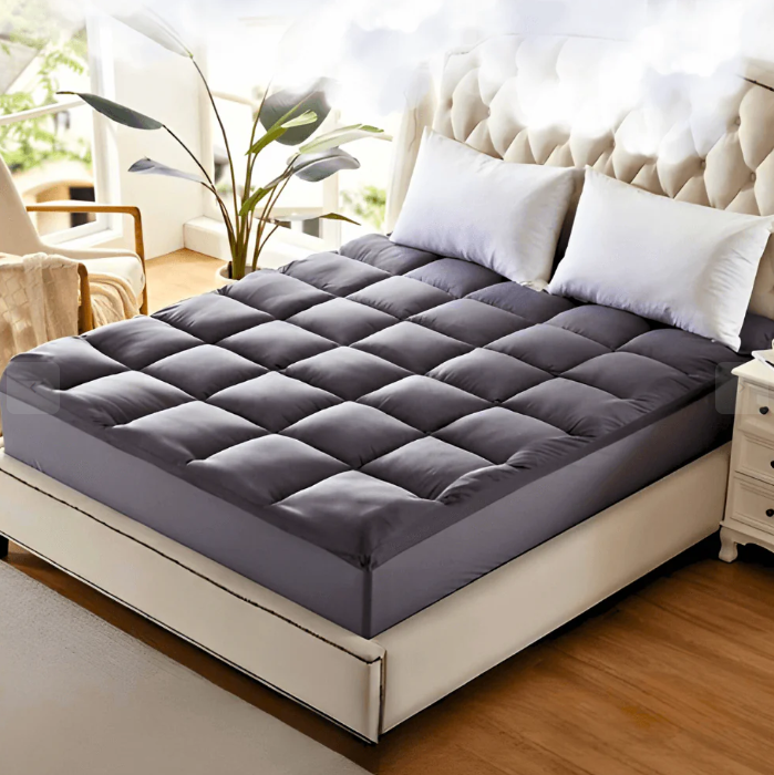 5CM Bedding Luxury Pillowtop Mattress Topper Mat Pad Antibacterial and dust mite-resistant King:183*203cm