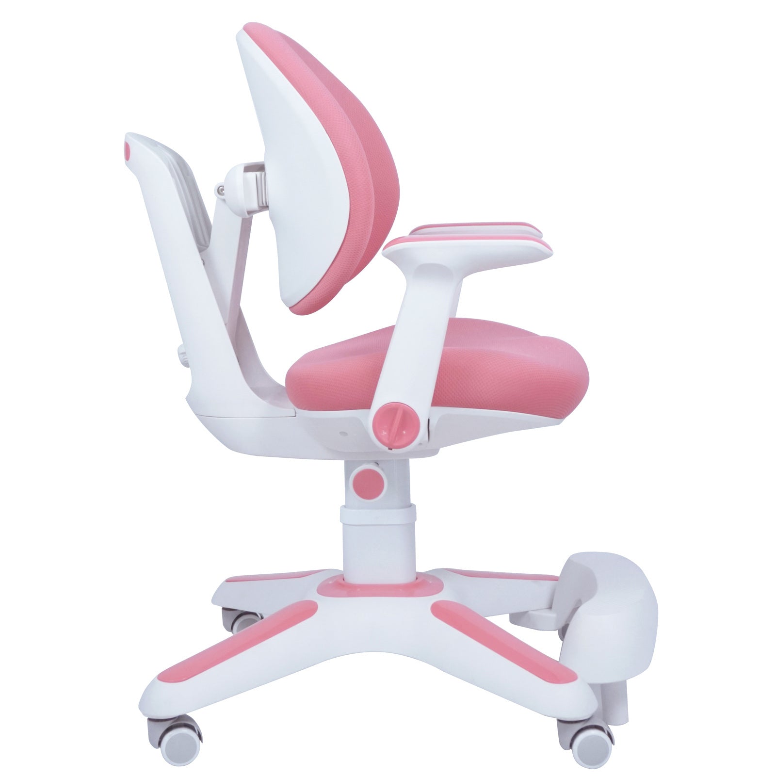 4x Ergonomic Children Kids Study Chairs Height Adjustable - Pink