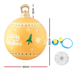 Jingle Jollys Christmas Inflatable Ball 60cm Led Illuminated Xmas Decoration