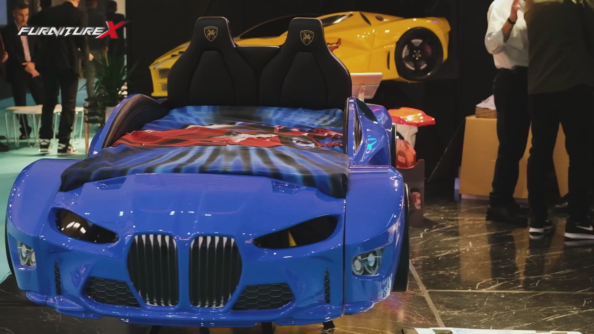 GTM Champion Red Race Car Beds for Kids