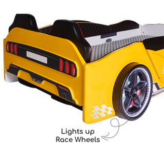 Yellow Speed  Race Car Beds for Kids