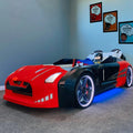 GTX Sports Red Black Racing Car Beds with Lights and Sounds