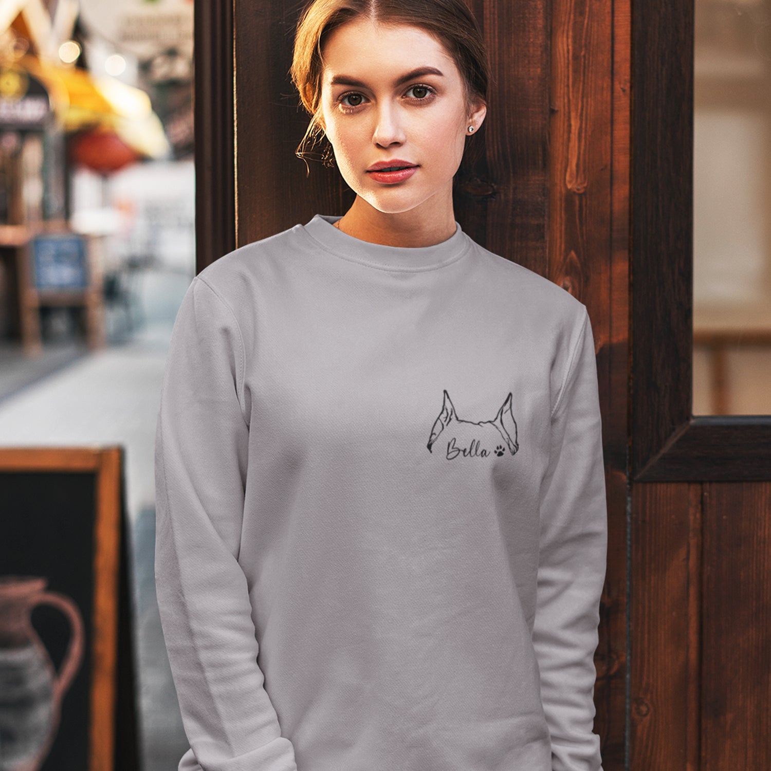 Pet Outline Hoodie ,Sweetshirts - Gift for Dog / Cat Pet Lover