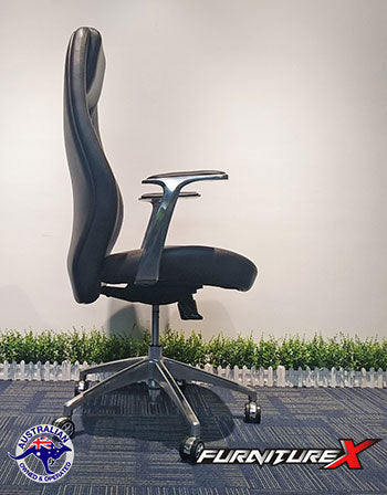 New HQ PU Leather High Back Boss Executive Officer Chair Ergonomic Support