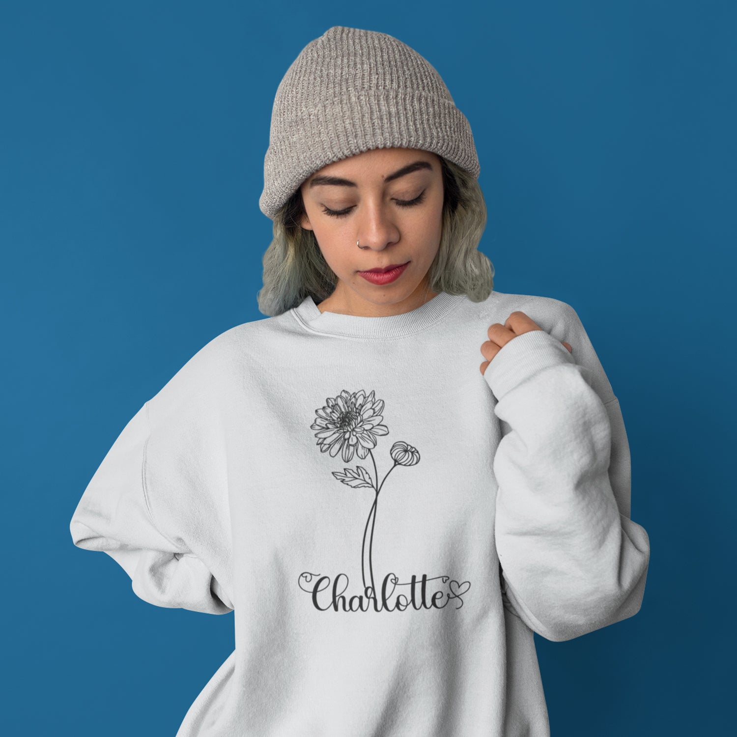 Birth Month Flower Sweat Shirts