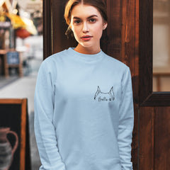 Pet Outline Hoodie ,Sweetshirts - Gift for Dog / Cat Pet Lover