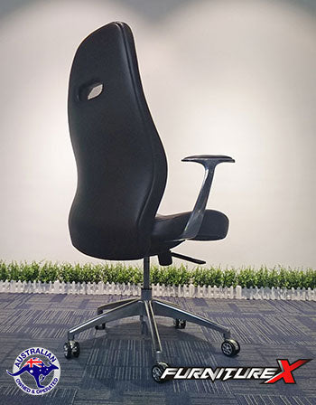 New HQ PU Leather High Back Boss Executive Officer Chair Ergonomic Support