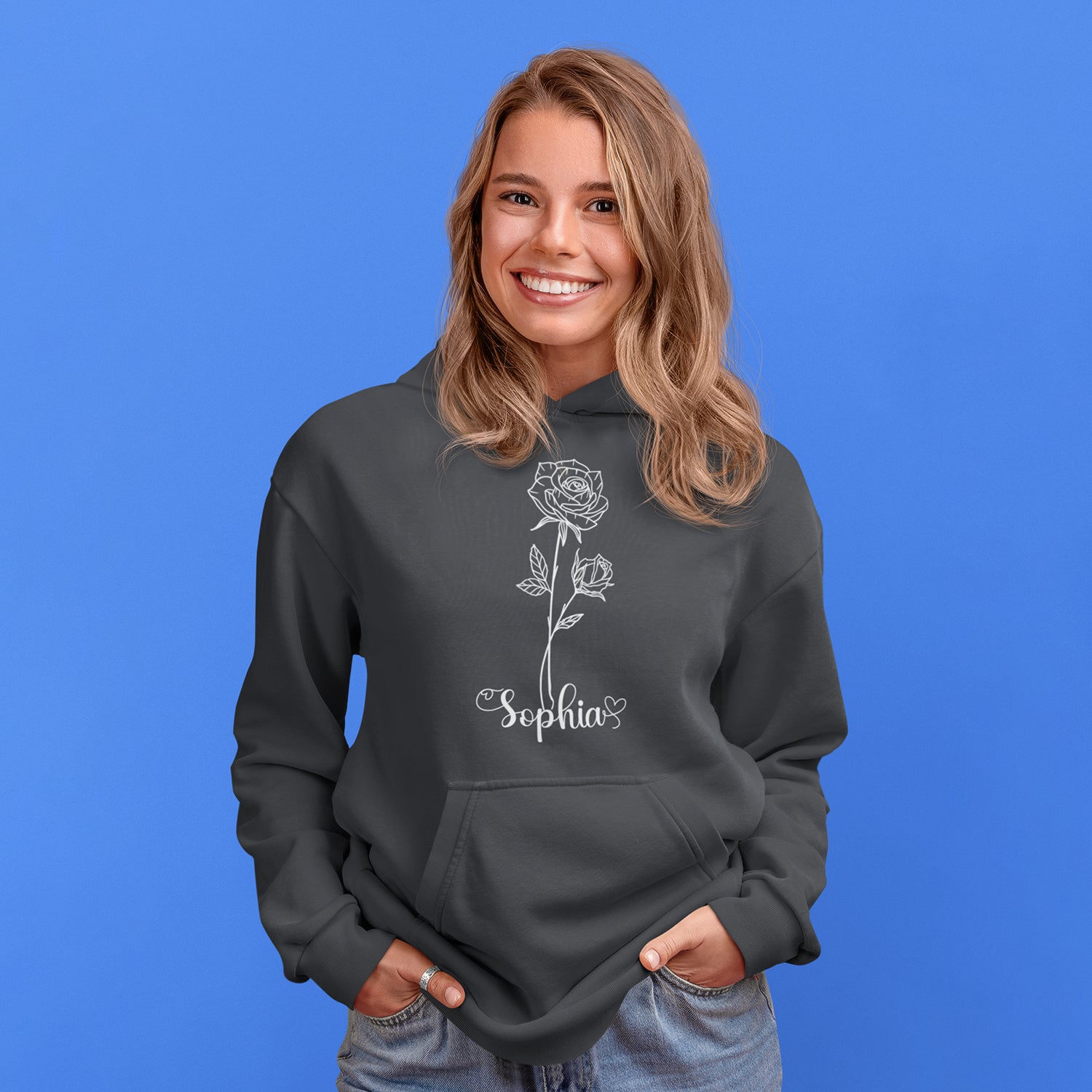 Customized  Birthday Flower Sweat Shirts