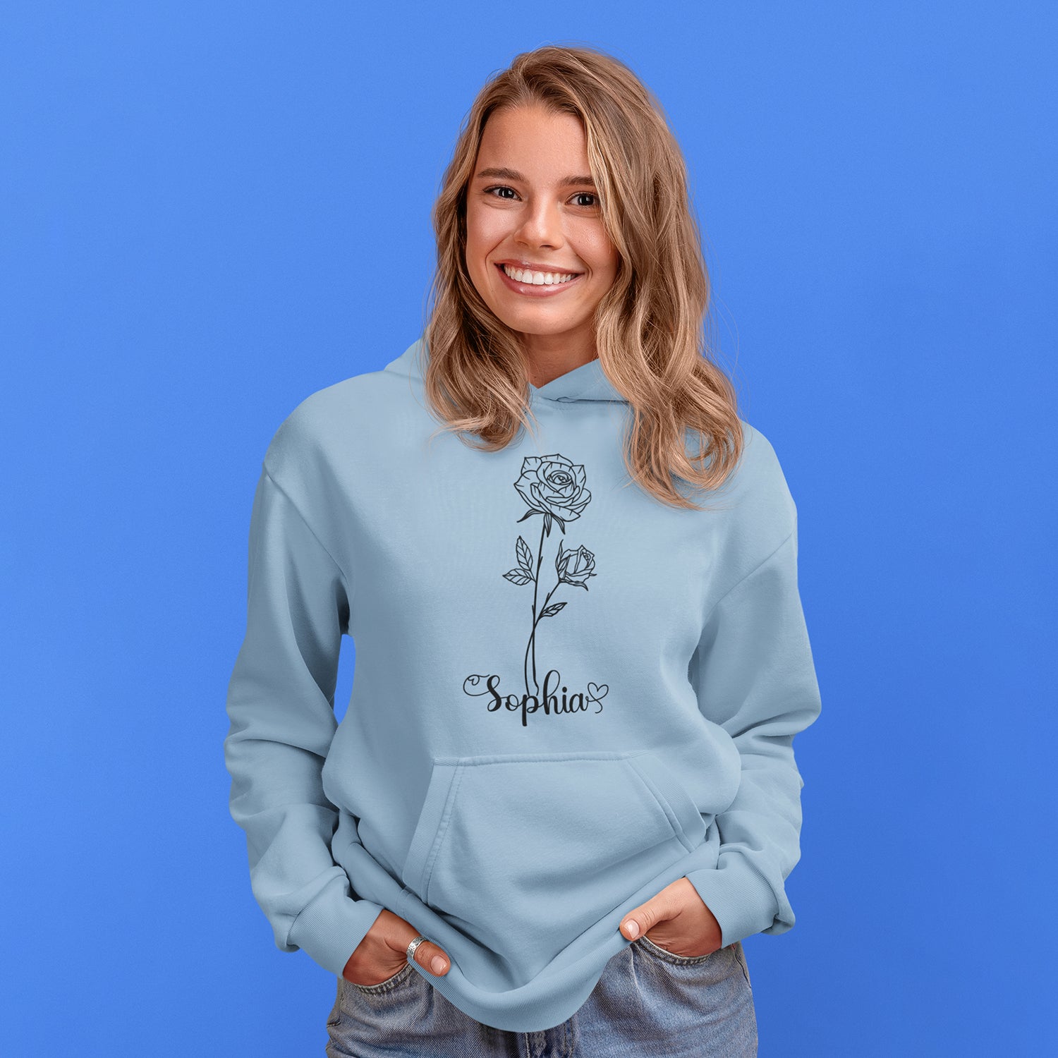 Customized  Birthday Flower Sweat Shirts