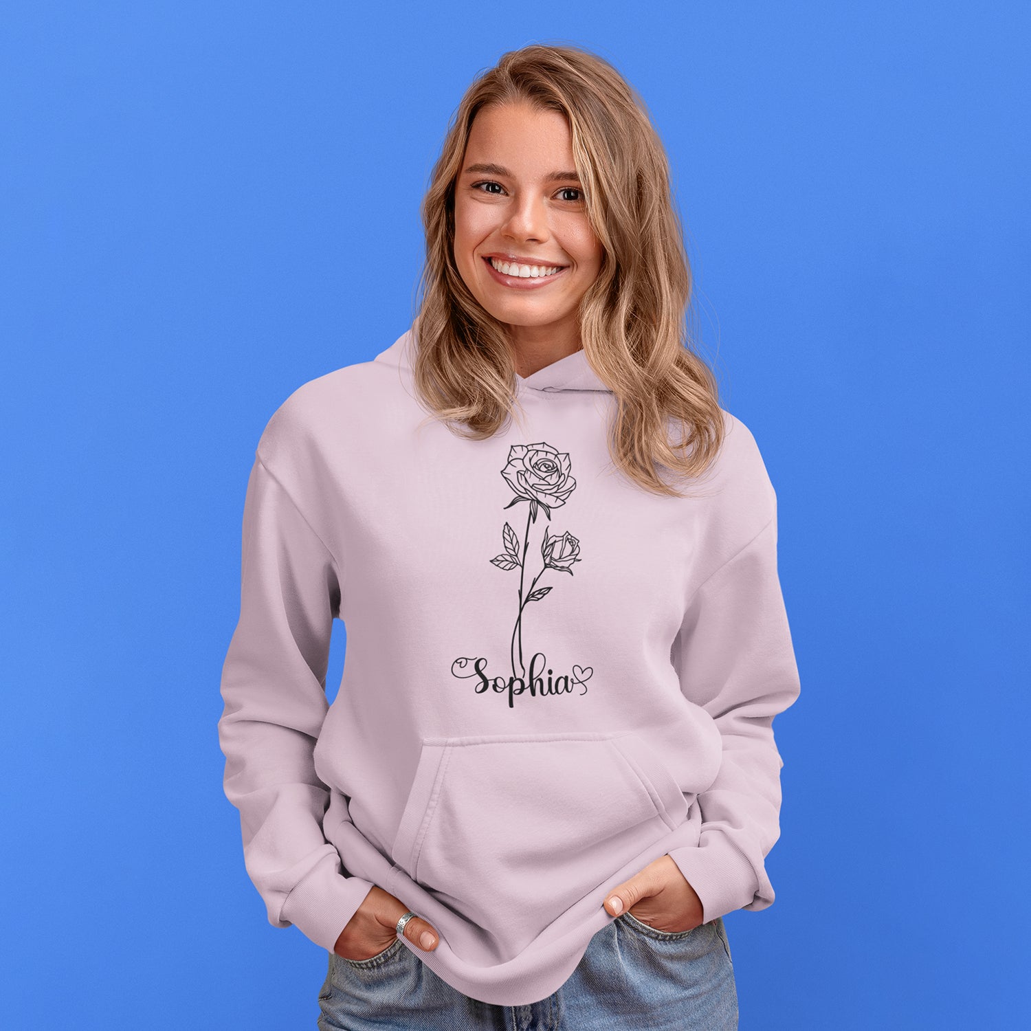 Customized  Birthday Flower Sweat Shirts