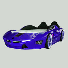 Luxury Kids Racing Blue Car Beds with Lights and Sounds