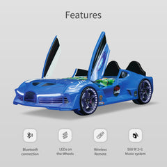 Luxury Race Car Bed Blue Design For Little Champs