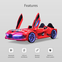 Luxury Race Red Car Bed Design For Little Champs