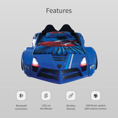 Race Car Bed Blue Design For Little Champs