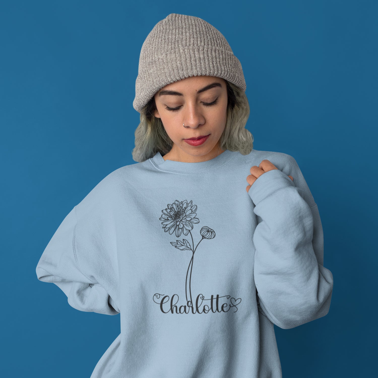 Birth Month Flower Sweat Shirts