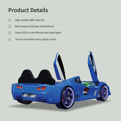 Luxury Race Car Bed Blue Design For Little Champs