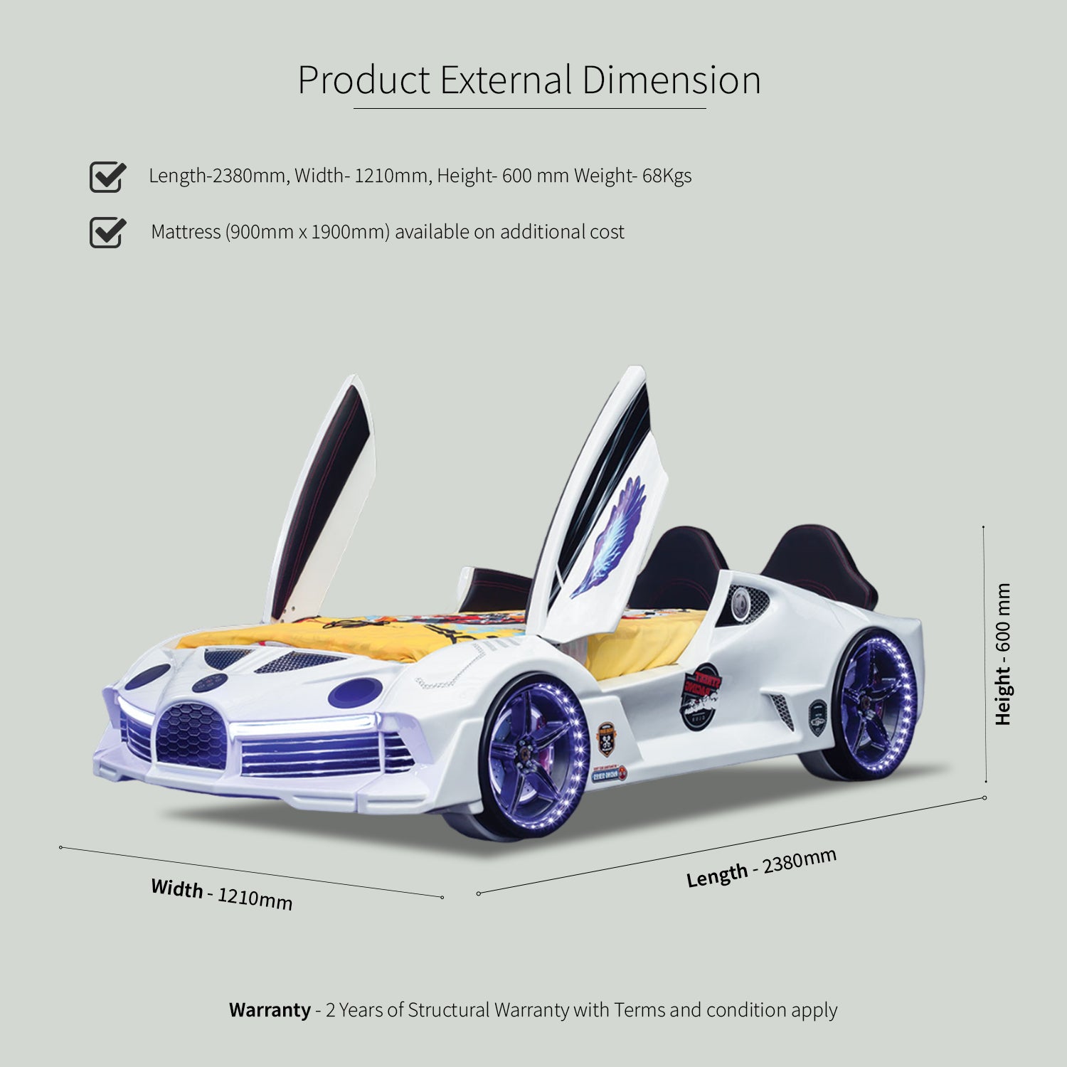 Luxury Race Car Bed Design For Little Champs