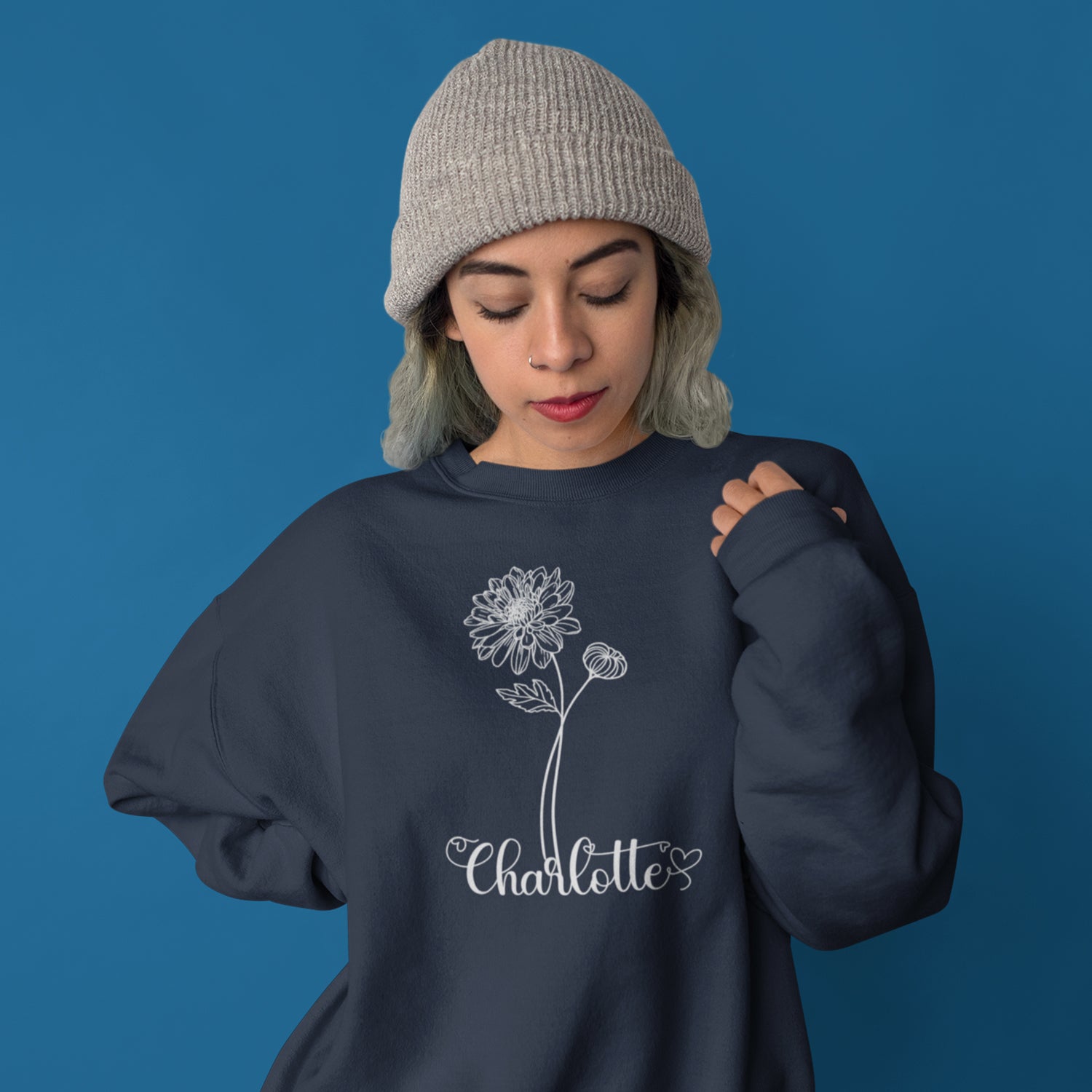 Birth Month Flower Sweat Shirts