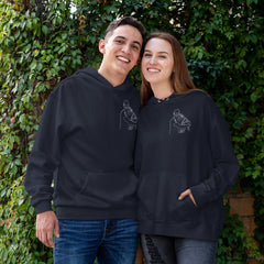 Custom Couple Outline Hoodies T-Shirts