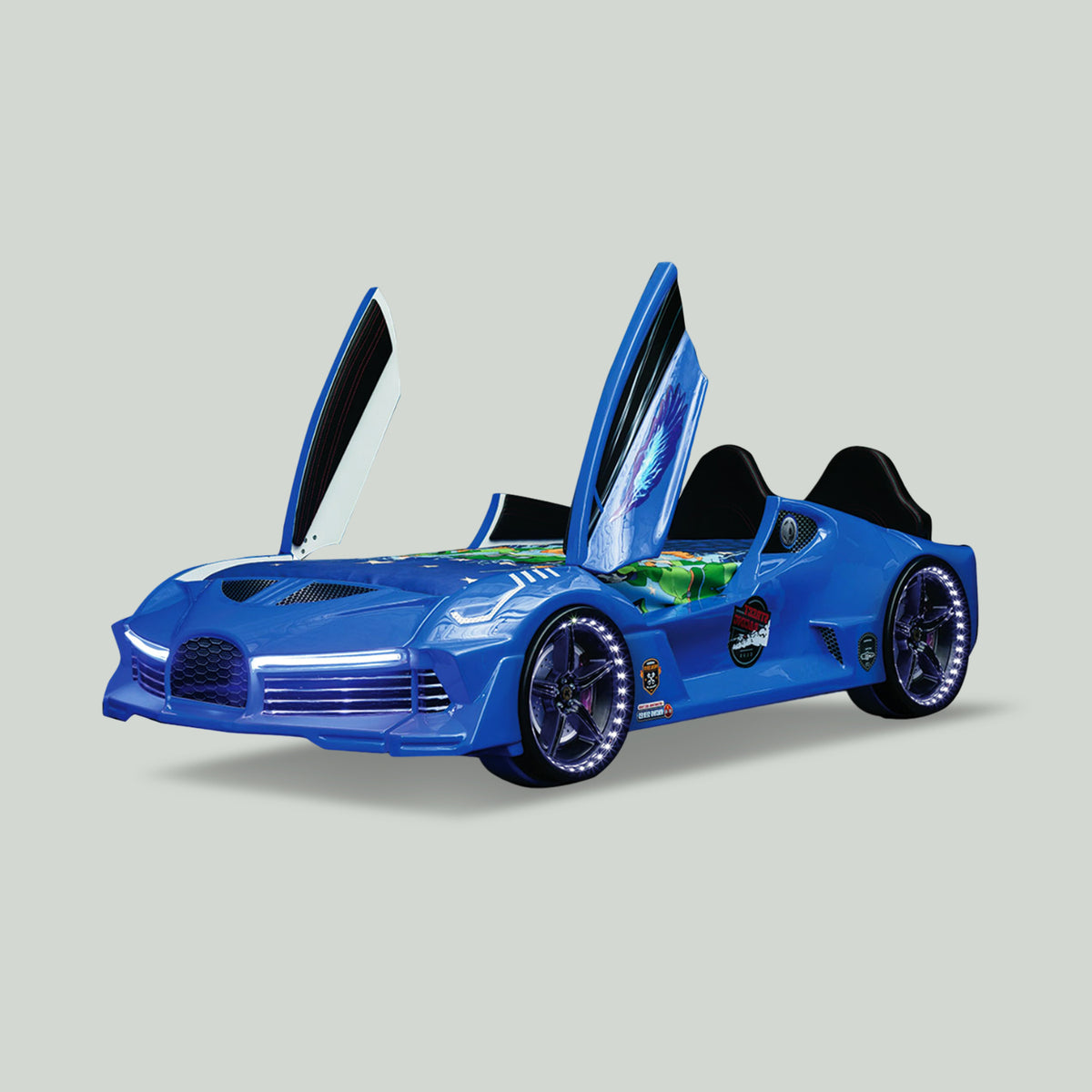 Luxury Race Car Bed Blue Design For Little Champs