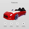 Gtx Sports Racing Red Car Beds with Lights and Sounds
