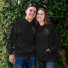 Custom Couple Outline Hoodies T-Shirts