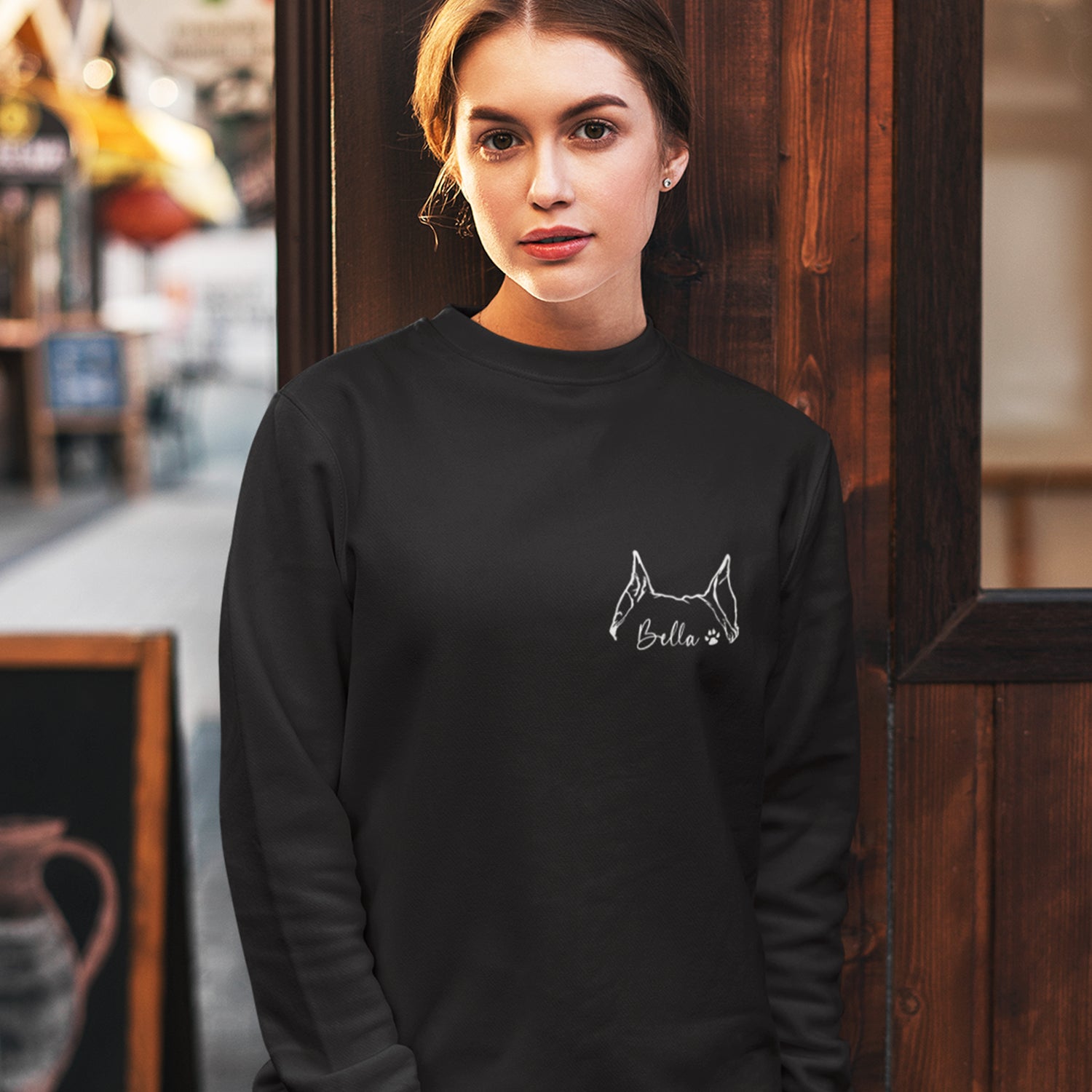 Pet Outline Hoodie ,Sweetshirts - Gift for Dog / Cat Pet Lover