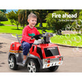 Rigo Kids Ride On Fire Truck Motorbike Motorcycle Car Red Grey