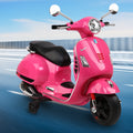 Rigo Kids Ride On Motorbike Vespa Licensed Motorcycle Car Toys Pink